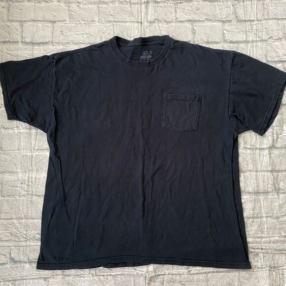 Fruit of the loom men 2XL 100% cotton 8 bundle short sleeve pocket tees black - Picture 6 of 10
